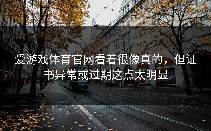 爱游戏体育官网看着很像真的，但证书异常或过期这点太明显